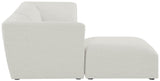 Miramar Modular Sectional: Luxurious Cream Linen Upholstery for Ultimate Comfort and Style