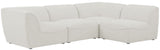 Miramar Modular Sectional: Luxurious Cream Linen Upholstery for Ultimate Comfort and Style