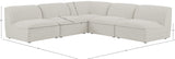 Miramar Modular Sectional: Luxurious Cream Linen Upholstery for Ultimate Comfort and Style