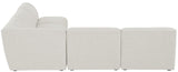 Miramar Modular Sectional: Luxurious Cream Linen Upholstery for Ultimate Comfort and Style
