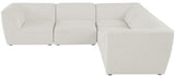 Miramar Modular Sectional: Luxurious Cream Linen Upholstery for Ultimate Comfort and Style