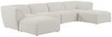 Miramar Modular Sectional: Luxurious Cream Linen Upholstery for Ultimate Comfort and Style