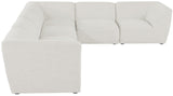 Miramar Modular Sectional: Luxurious Cream Linen Upholstery for Ultimate Comfort and Style