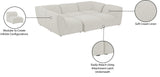 Miramar Modular Sectional: Luxurious Cream Linen Upholstery for Ultimate Comfort and Style