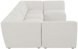 Miramar Modular Sectional: Luxurious Cream Linen Upholstery for Ultimate Comfort and Style