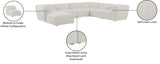 Miramar Modular Sectional: Luxurious Cream Linen Upholstery for Ultimate Comfort and Style