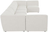 Miramar Modular Sectional: Luxurious Cream Linen Upholstery for Ultimate Comfort and Style
