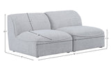 Miramar Modular Sofa - Luxurious Linen Texture, Contemporary Design, and Endless Configuration Options