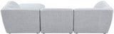 Miramar Modular Sectional Sofa - Soft Cream Linen Upholstery, Contemporary Design for Stylish Comfort