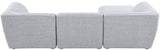 Miramar Modular Sectional Sofa - Soft Cream Linen Upholstery, Contemporary Design for Stylish Comfort