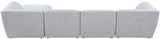 Miramar Modular Sectional Sofa - Soft Cream Linen Upholstery, Contemporary Design for Stylish Comfort