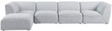 Miramar Modular Sectional Sofa - Soft Cream Linen Upholstery, Contemporary Design for Stylish Comfort