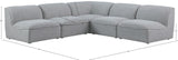 Miramar Modular Sectional Sofa - Soft Cream Linen Upholstery, Contemporary Design for Stylish Comfort