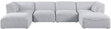 Miramar Modular Sectional Sofa - Soft Cream Linen Upholstery, Contemporary Design for Stylish Comfort