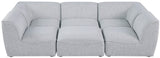 Miramar Modular Sectional Sofa - Soft Cream Linen Upholstery, Contemporary Design for Stylish Comfort