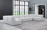 Miramar Modular Sectional Sofa - Soft Cream Linen Upholstery, Contemporary Design for Stylish Comfort