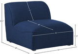 Miramar Modular Armless Chair - Stylish Contemporary Design with Premium Comfort and Durability