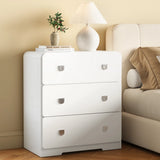 Painted 3-Drawer Nightstand For Bedroom