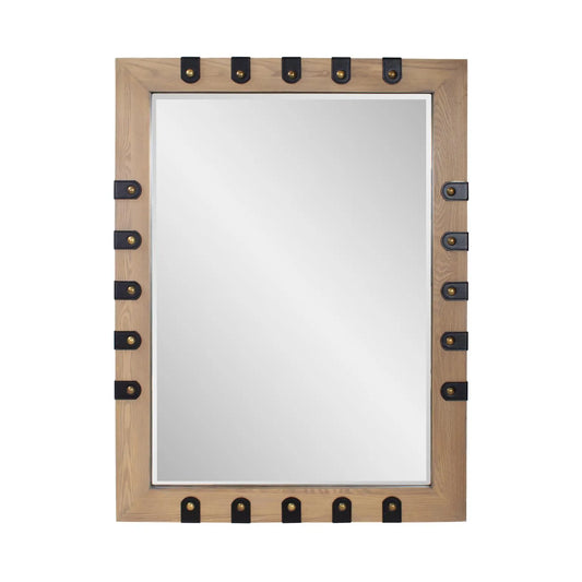 Robin Baron Leather Wrapped Mirror