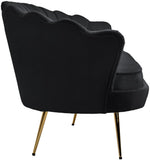 Gardenia Luxe Velvet Sofa with Glam Gold Chrome Legs and Deep Channel Tufting for Modern Elegance
