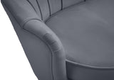 Gardenia Luxe Velvet Sofa with Glam Gold Chrome Legs and Deep Channel Tufting for Modern Elegance