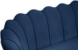 Gardenia Luxe Velvet Sofa with Glam Gold Chrome Legs and Deep Channel Tufting for Modern Elegance