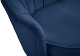 Gardenia Luxe Velvet Sofa with Glam Gold Chrome Legs and Deep Channel Tufting for Modern Elegance