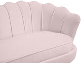 Gardenia Luxe Velvet Sofa with Glam Gold Chrome Legs and Deep Channel Tufting for Modern Elegance