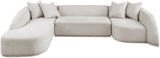 Rita 3-Piece Sectional Sofa - Cozy Fabric Living Room Furniture for Movie Nights and Relaxation