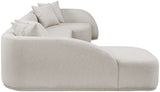Rita 3-Piece Sectional Sofa - Cozy Fabric Living Room Furniture for Movie Nights and Relaxation