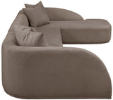 Rita 3-Piece Sectional Sofa - Cozy Fabric Living Room Furniture for Movie Nights and Relaxation