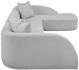 Rita 3-Piece Sectional Sofa - Cozy Fabric Living Room Furniture for Movie Nights and Relaxation