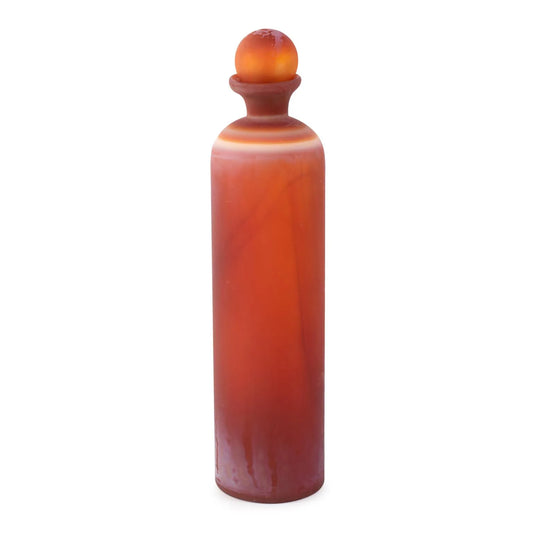 Mercer Glass Capped Bottle in Tangerine- Tall