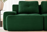 CORDELIA 117" 3-Seater Sofa with 2 Ottomans