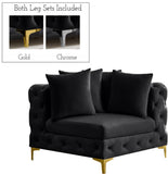Tremblay Contemporary Corner Chair with Deep Button Tufting and Modular Design for Modern Spaces