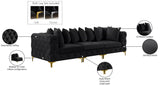 Tremblay Modular Sofa with Luxurious Velvet, Deep Button Tufting & Customizable Gold Chrome Legs