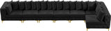 Tremblay Velvet Modular Sectional Sofa - Stylish Deep Button Tufting & Gold Chrome Legs Included