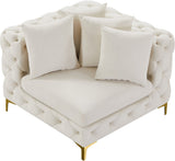 Tremblay Contemporary Corner Chair with Deep Button Tufting and Modular Design for Modern Spaces