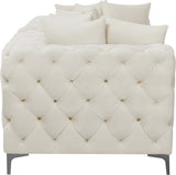 Tremblay Modular Sofa with Luxurious Velvet, Deep Button Tufting & Customizable Gold Chrome Legs