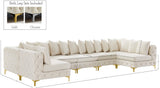 Tremblay Velvet Modular Sectional Sofa with Deep Button Tufting and Stylish Gold & Chrome Legs