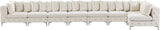 Tremblay Velvet Modular Sectional Sofa with Deep Button Tufting and Stylish Gold & Chrome Legs