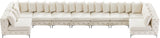 Tremblay Velvet Modular Sectional Sofa with Deep Button Tufting and Stylish Gold & Chrome Legs