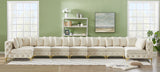 Tremblay Velvet Modular Sectional Sofa with Deep Button Tufting and Stylish Gold & Chrome Legs