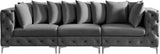 Tremblay Modular Sofa with Luxurious Velvet, Deep Button Tufting & Customizable Gold Chrome Legs