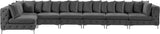 Tremblay Velvet Sectional Sofa - Luxurious Comfort with Modular Design & Gold Chrome Legs for Modern Homes