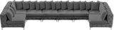 Tremblay Velvet Sectional Sofa - Luxurious Comfort with Modular Design & Gold Chrome Legs for Modern Homes