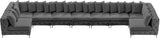 Tremblay Velvet Sectional Sofa - Luxurious Comfort with Modular Design & Gold Chrome Legs for Modern Homes