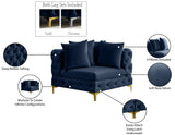 Tremblay Contemporary Corner Chair with Deep Button Tufting and Modular Design for Modern Spaces