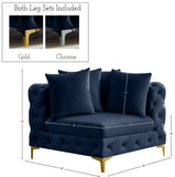 Tremblay Contemporary Corner Chair with Deep Button Tufting and Modular Design for Modern Spaces