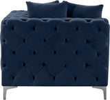 Tremblay Contemporary Corner Chair with Deep Button Tufting and Modular Design for Modern Spaces